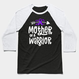 Womens Mother Of A  Hodgkins Lymphoma Cancer Family Support Baseball T-Shirt